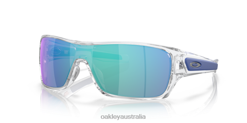 Turbine Rotor Sapphire Iridium Lenses, Polished Clear Frame Oakley2ZJX156