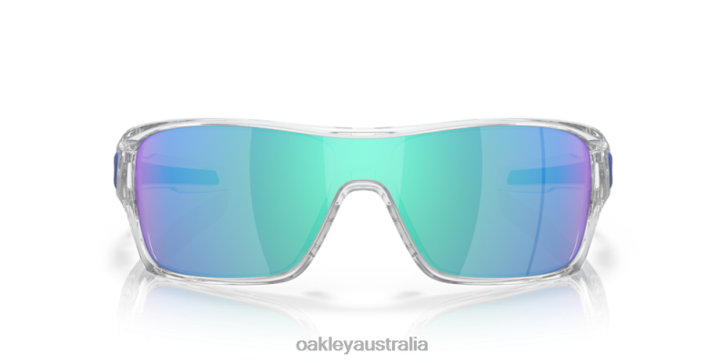 Turbine Rotor Sapphire Iridium Lenses, Polished Clear Frame Oakley2ZJX156