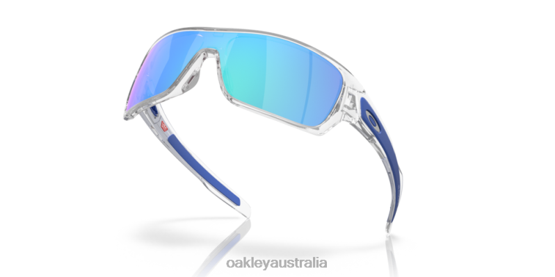 Turbine Rotor Sapphire Iridium Lenses, Polished Clear Frame Oakley2ZJX156