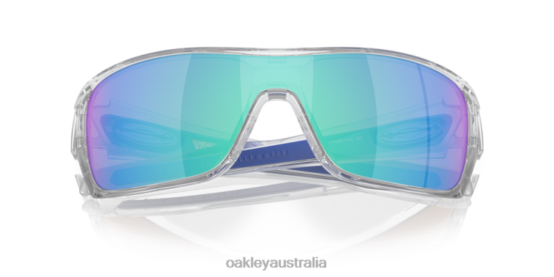 Turbine Rotor Sapphire Iridium Lenses, Polished Clear Frame Oakley2ZJX156