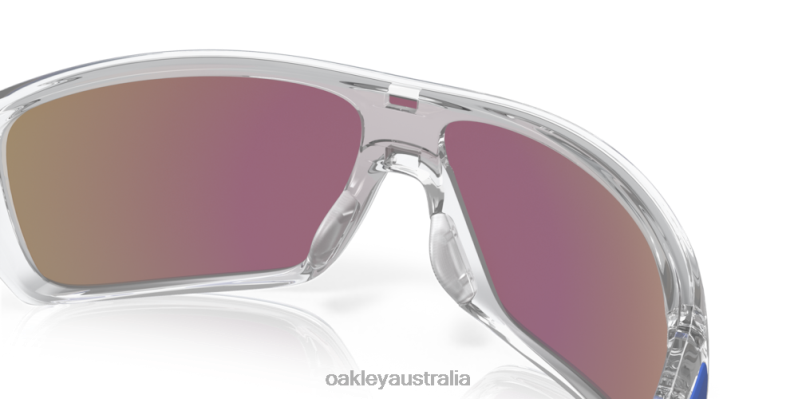 Turbine Rotor Sapphire Iridium Lenses, Polished Clear Frame Oakley2ZJX156