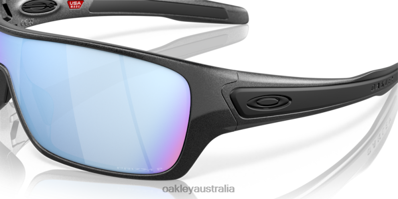 Turbine Rotor Steel Collection Prizm Deep Water Polarized Lenses, Steel Frame Oakley2ZJX155