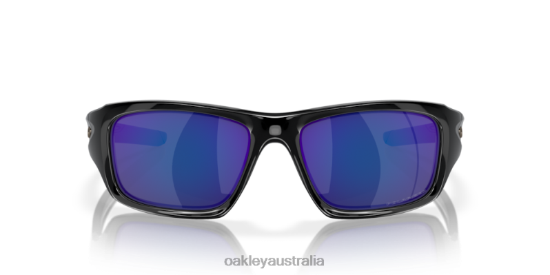 Valve Deep Blue Iridium Polarized Lenses, Polished Black Frame Oakley2ZJX777