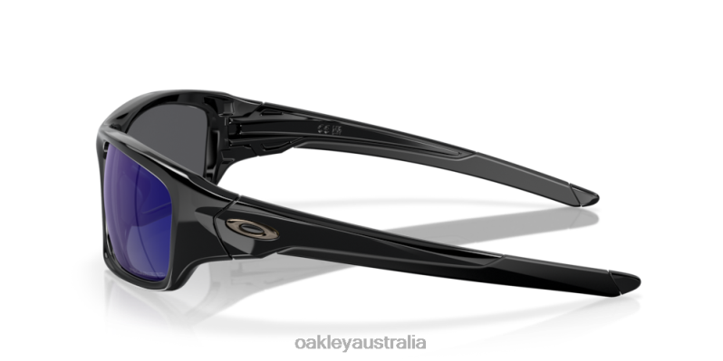 Valve Deep Blue Iridium Polarized Lenses, Polished Black Frame Oakley2ZJX777