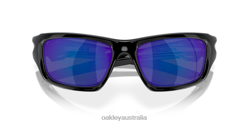Valve Deep Blue Iridium Polarized Lenses, Polished Black Frame Oakley2ZJX777