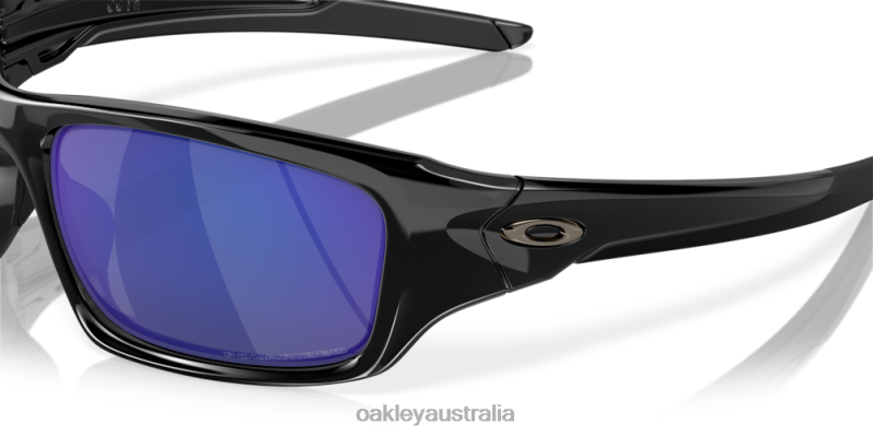 Valve Deep Blue Iridium Polarized Lenses, Polished Black Frame Oakley2ZJX777
