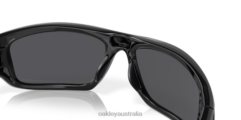 Valve Deep Blue Iridium Polarized Lenses, Polished Black Frame Oakley2ZJX777