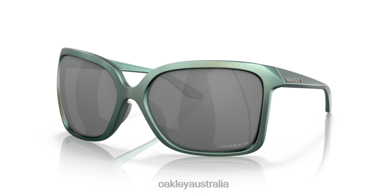 Wildrye Prizm Black Polarized Lenses, Matte Silver/Blue Colorshift Frame Oakley2ZJX292