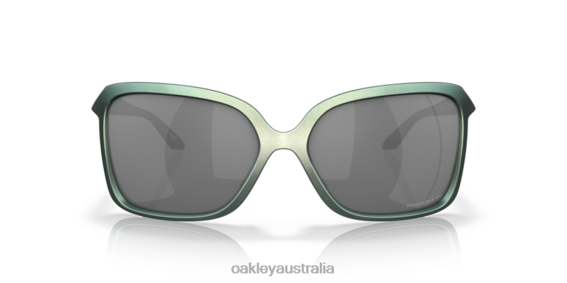Wildrye Prizm Black Polarized Lenses, Matte Silver/Blue Colorshift Frame Oakley2ZJX292