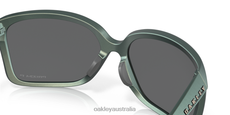 Wildrye Prizm Black Polarized Lenses, Matte Silver/Blue Colorshift Frame Oakley2ZJX292