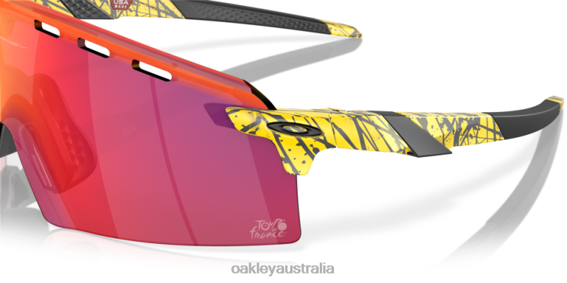 2023 Tour De France Encoder Strike Prizm Road Lenses, Tdf Splatter Frame Oakley2ZJX771