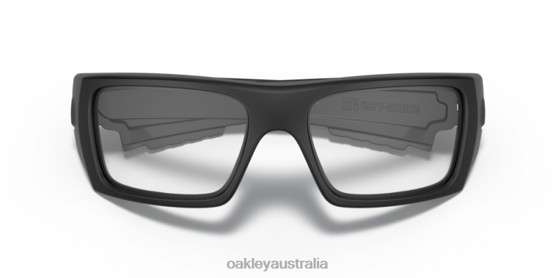 Det Cord Industrial - Safety Glass Clear Lenses, Matte Black Frame Oakley2ZJX477
