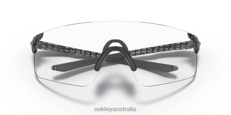 EVZero Blades (Low Bridge Fit) Clear To Black Iridium Photochromic Lenses, Carbon Fiber Frame Oakley2ZJX978