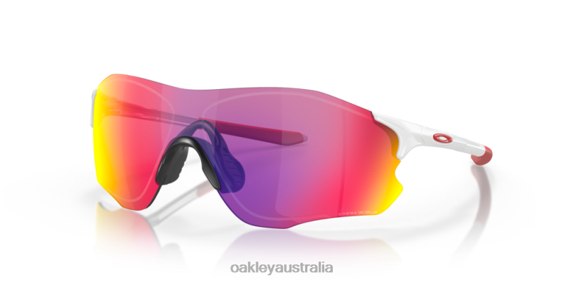 EVZero Path (Low Bridge Fit) Prizm Road Lenses, Polished White Frame Oakley2ZJX884