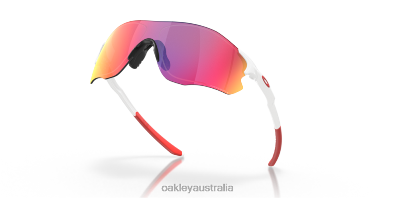 EVZero Path (Low Bridge Fit) Prizm Road Lenses, Polished White Frame Oakley2ZJX884