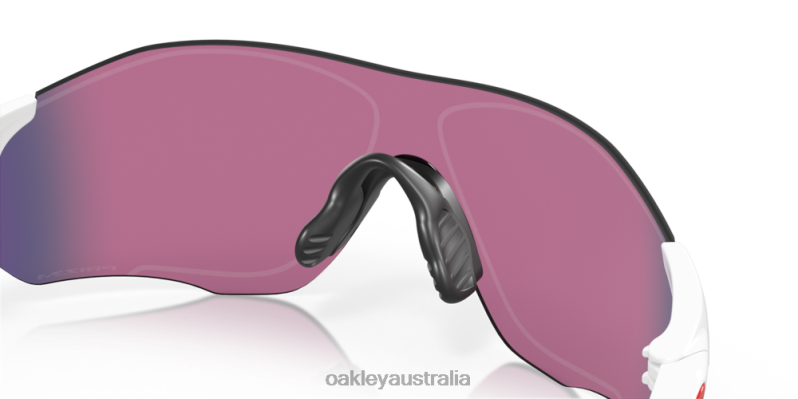 EVZero Path (Low Bridge Fit) Prizm Road Lenses, Polished White Frame Oakley2ZJX884