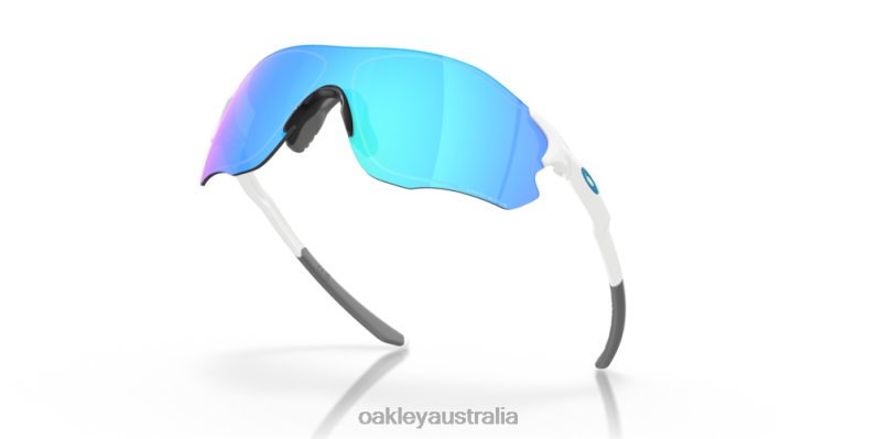 EVZero Path (Low Bridge Fit) Prizm Sapphire Lenses, Polished White Frame Oakley2ZJX888