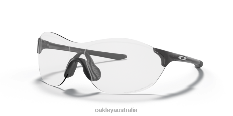EVZero Swift (Low Bridge Fit) Clear To Black Iridium Photochromic Lenses, Steel Frame Oakley2ZJX933