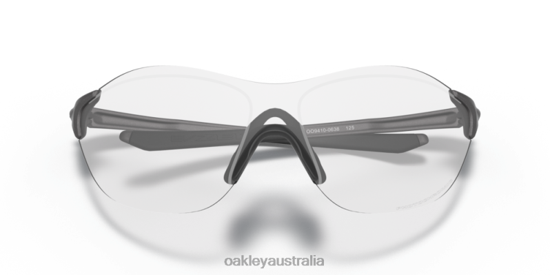 EVZero Swift (Low Bridge Fit) Clear To Black Iridium Photochromic Lenses, Steel Frame Oakley2ZJX933