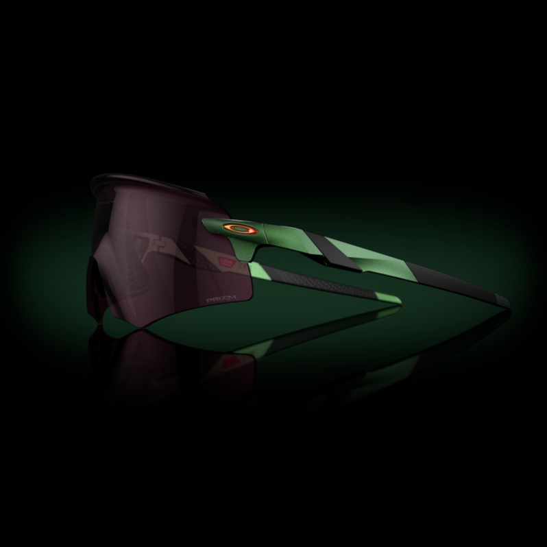 Encoder (Low Bridge Fit) Ascend Collection Prizm Road Black Lenses, Spectrum Gamma Green Frame Oakley2ZJX1069