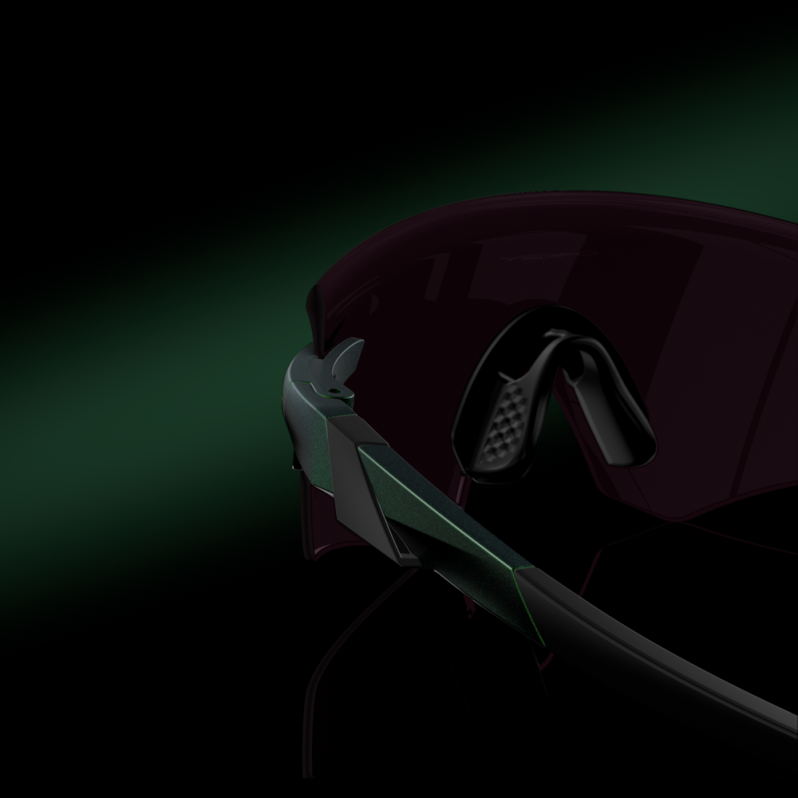 Encoder (Low Bridge Fit) Ascend Collection Prizm Road Black Lenses, Spectrum Gamma Green Frame Oakley2ZJX1069