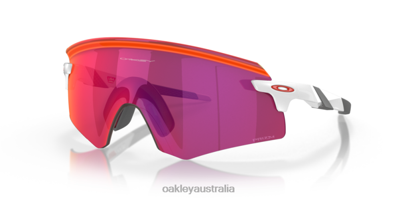 Encoder (Low Bridge Fit) Prizm Road Lenses, White Frame Oakley2ZJX1067