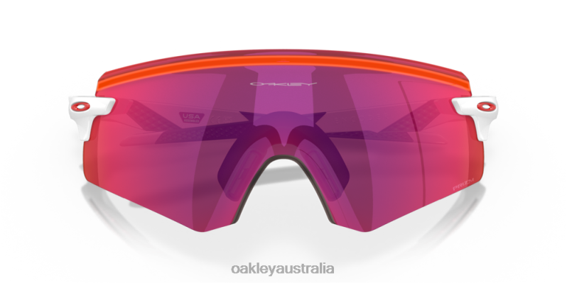 Encoder (Low Bridge Fit) Prizm Road Lenses, White Frame Oakley2ZJX1067