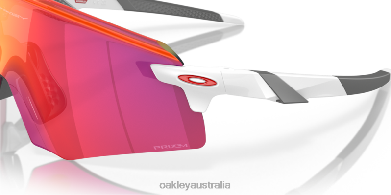Encoder (Low Bridge Fit) Prizm Road Lenses, White Frame Oakley2ZJX1067
