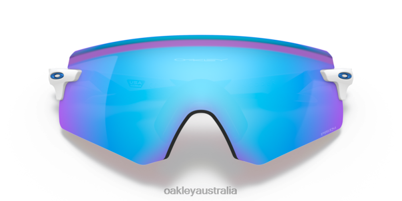 Encoder (Low Bridge Fit) Prizm Sapphire Lenses, Polished White Frame Oakley2ZJX1060