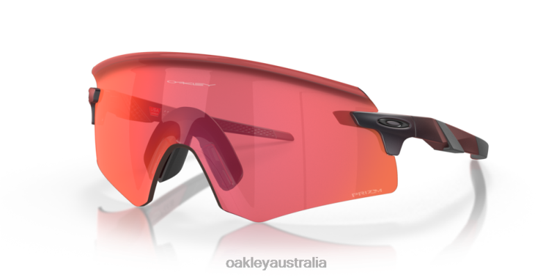 Encoder (Low Bridge Fit) Prizm Trail Torch Lenses, Matte Red Colorshift Frame Oakley2ZJX1063 - Click Image to Close