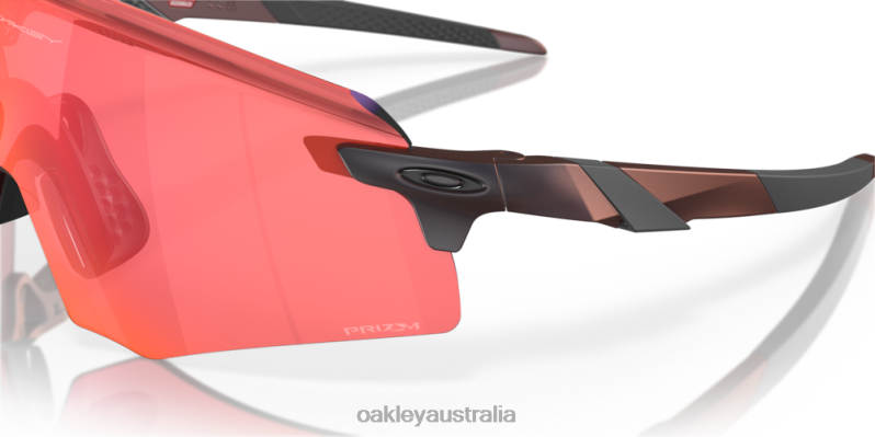 Encoder (Low Bridge Fit) Prizm Trail Torch Lenses, Matte Red Colorshift Frame Oakley2ZJX1063