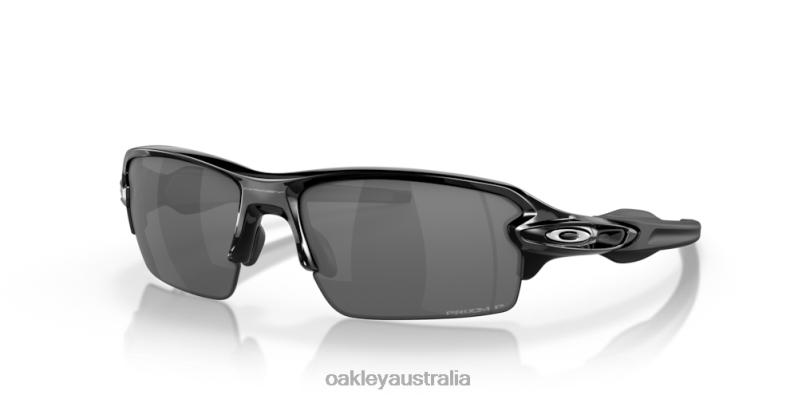 Flak 2.0 (Low Bridge Fit) Prizm Black Polarized Lenses, Polished Black Frame Oakley2ZJX868