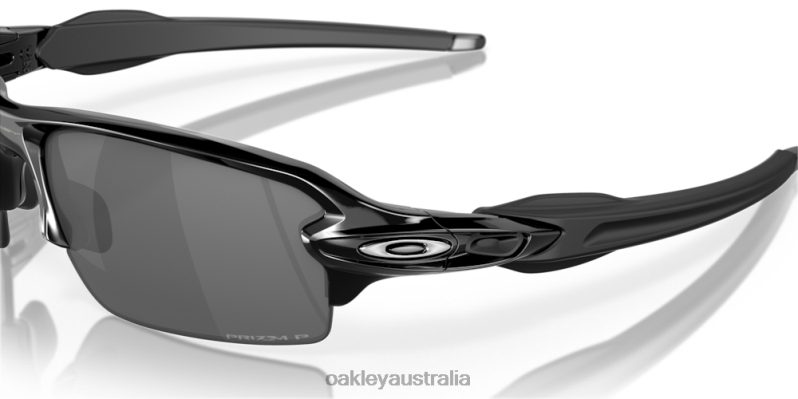 Flak 2.0 (Low Bridge Fit) Prizm Black Polarized Lenses, Polished Black Frame Oakley2ZJX868
