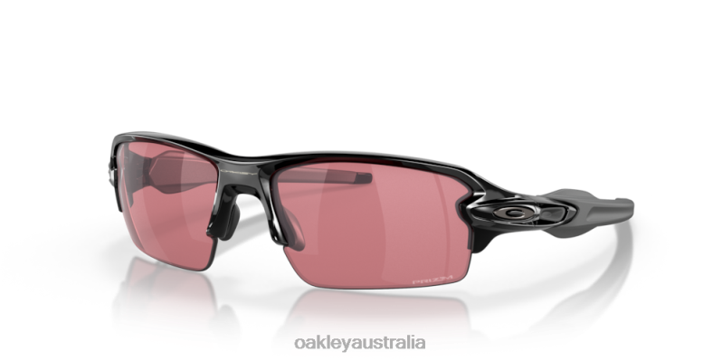 Flak 2.0 (Low Bridge Fit) Prizm Dark Golf Lenses, Polished Black Frame Oakley2ZJX870