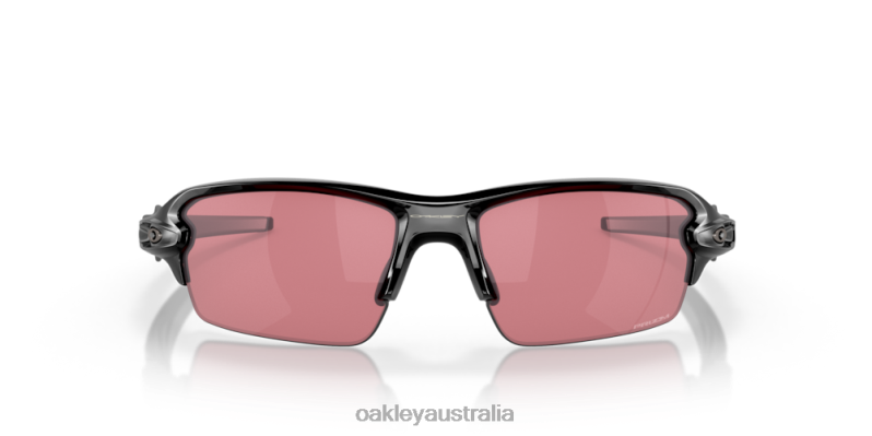 Flak 2.0 (Low Bridge Fit) Prizm Dark Golf Lenses, Polished Black Frame Oakley2ZJX870