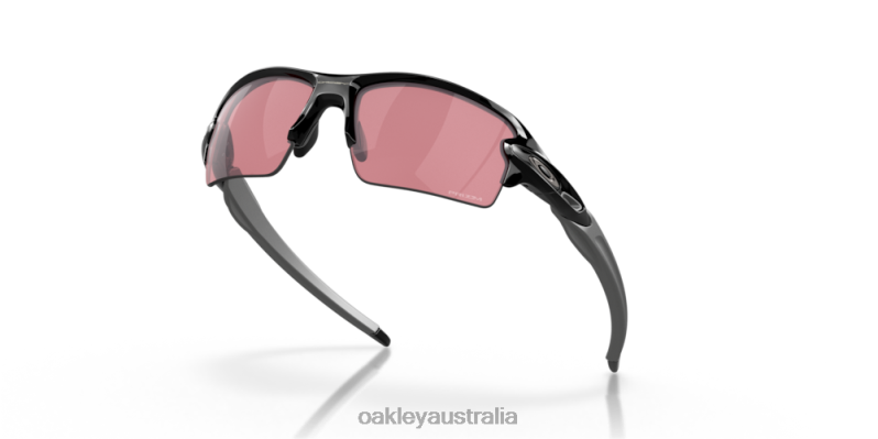 Flak 2.0 (Low Bridge Fit) Prizm Dark Golf Lenses, Polished Black Frame Oakley2ZJX870