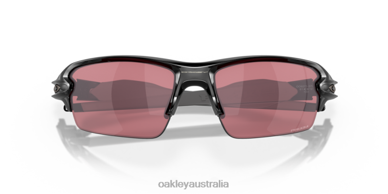Flak 2.0 (Low Bridge Fit) Prizm Dark Golf Lenses, Polished Black Frame Oakley2ZJX870