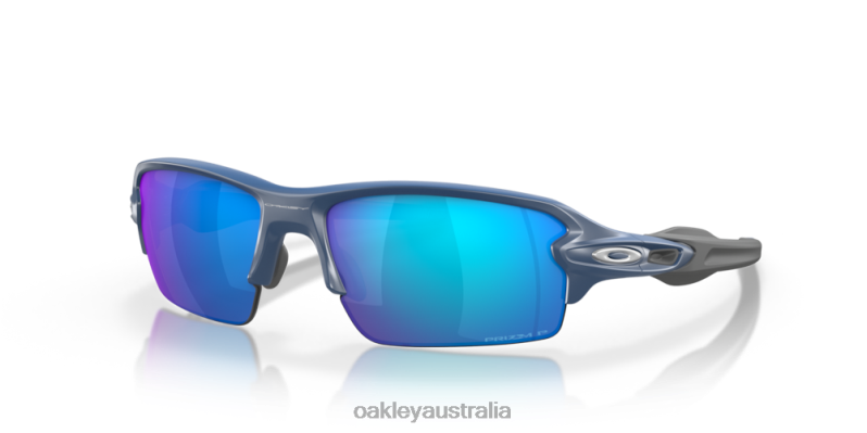 Flak 2.0 (Low Bridge Fit) Prizm Sapphire Polarized Lenses, Matte Poseidon Frame Oakley2ZJX875