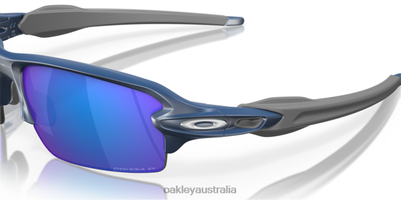 Flak 2.0 (Low Bridge Fit) Prizm Sapphire Polarized Lenses, Matte Poseidon Frame Oakley2ZJX875