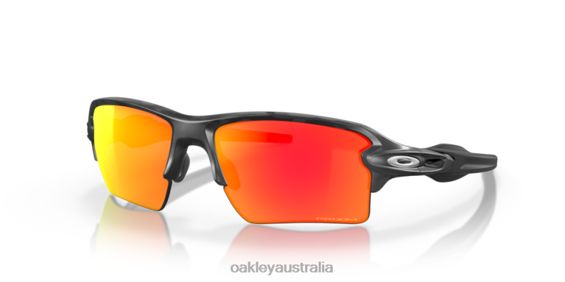 Flak 2.0 XL Black Camo Collection Prizm Ruby Lenses, Black Camo Frame Oakley2ZJX134