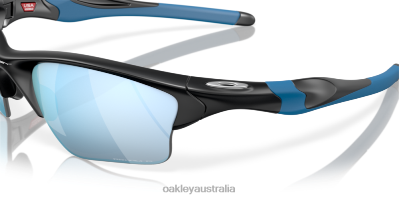 Half Jacket 2.0 XL Prizm Deep Water Polarized Lenses, Matte Black Frame Oakley2ZJX418