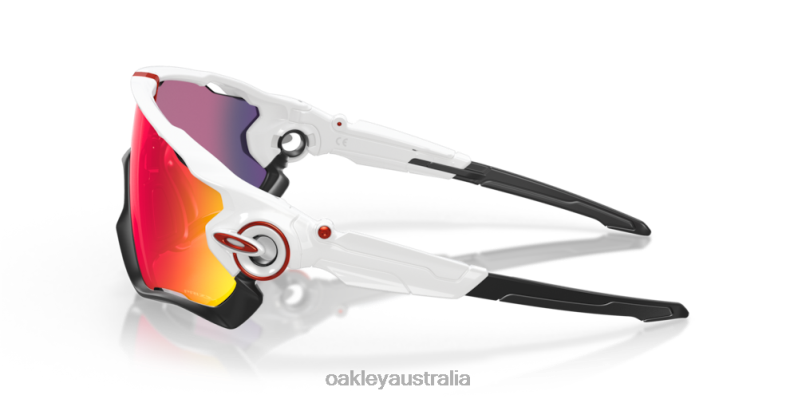 Jawbreaker Prizm Road Lenses, Polished White Frame Oakley2ZJX399