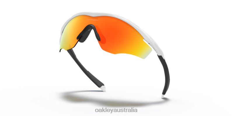 M2 Frame XL Fire Iridium Lenses, Polished White Frame Oakley2ZJX175