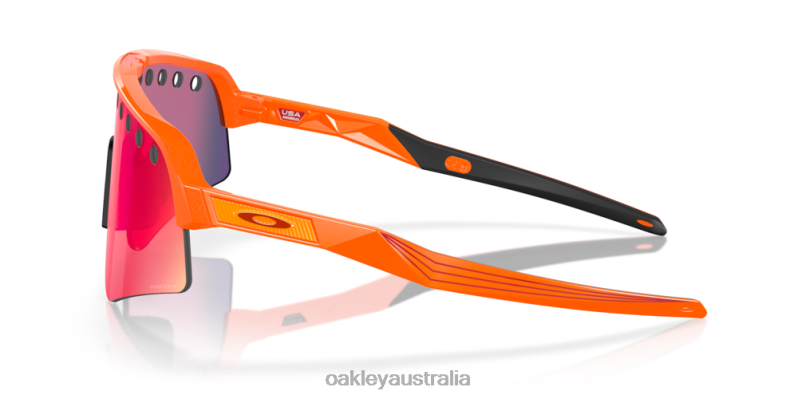 Mathieu Van Der Poel Signature Series Sutro Lite Sweep Prizm Road Lenses, Orange Sparkle Frame Oakley2ZJX1017
