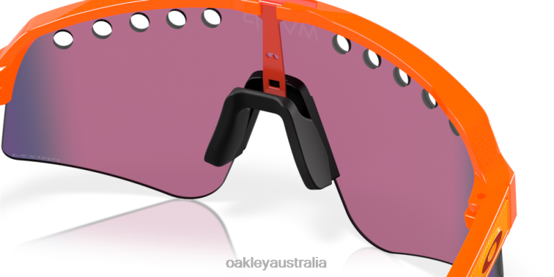 Mathieu Van Der Poel Signature Series Sutro Lite Sweep Prizm Road Lenses, Orange Sparkle Frame Oakley2ZJX1017