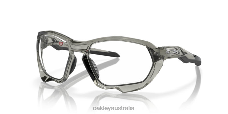 Plazma (Low Bridge Fit) Clear To Black Iridium Photochromic Lenses, Grey Ink Frame Oakley2ZJX585