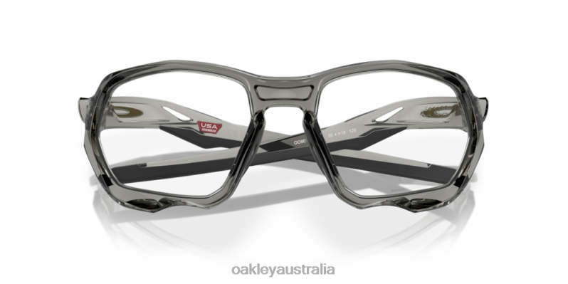 Plazma (Low Bridge Fit) Clear To Black Iridium Photochromic Lenses, Grey Ink Frame Oakley2ZJX585