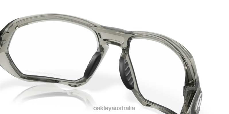 Plazma (Low Bridge Fit) Clear To Black Iridium Photochromic Lenses, Grey Ink Frame Oakley2ZJX585
