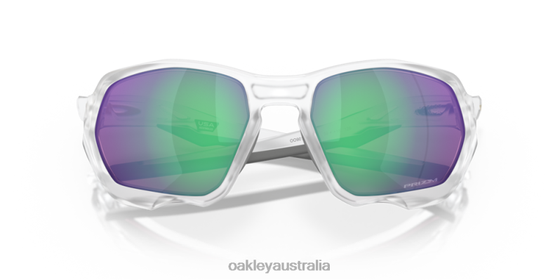 Plazma (Low Bridge Fit) Prizm Road Jade Lenses, Matte Clear Frame Oakley2ZJX591
