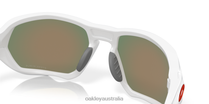 Plazma (Low Bridge Fit) Prizm Ruby Lenses, Polished White Frame Oakley2ZJX588
